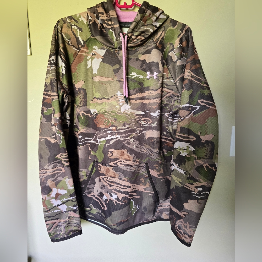 # 299 Under Armour Storm Forest Camo Pullover Hunting Hoodie Women's